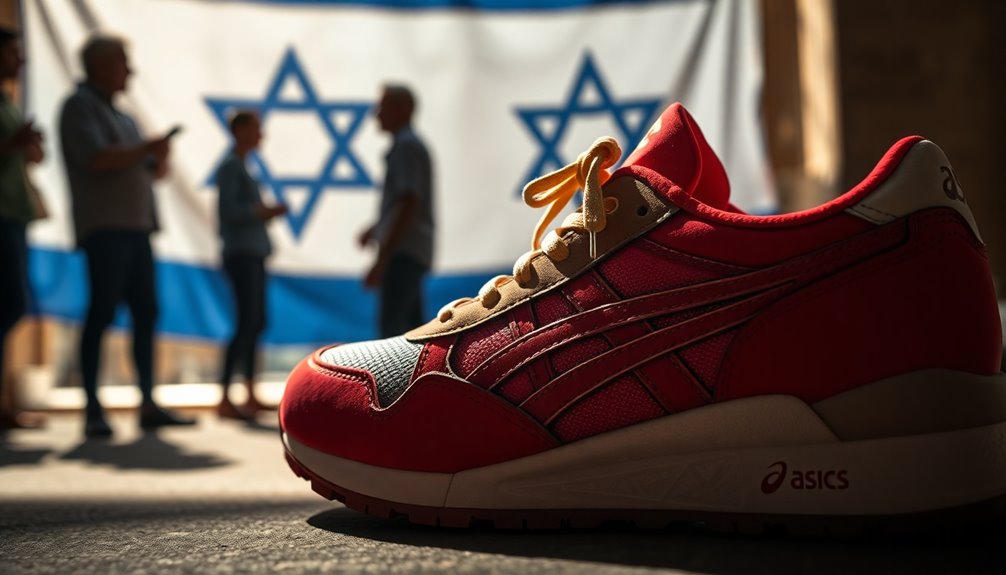 asics stance on israel