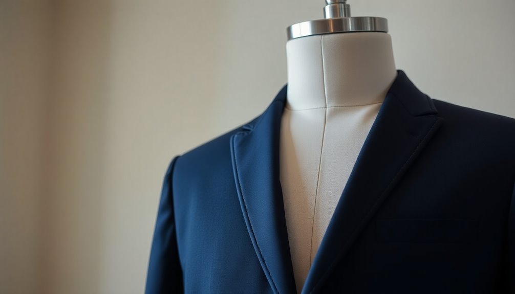 completely tailored suit construction