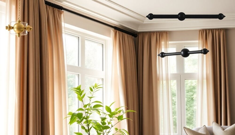 curtain rods for home decor