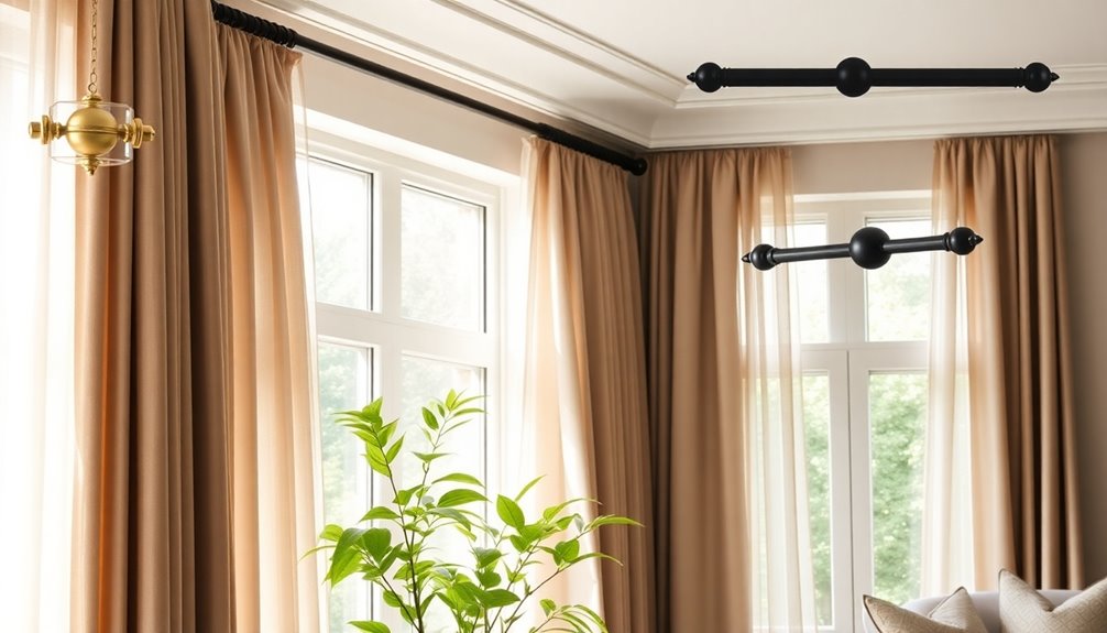 curtain rods for home decor