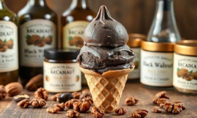 delicious black walnut ice cream