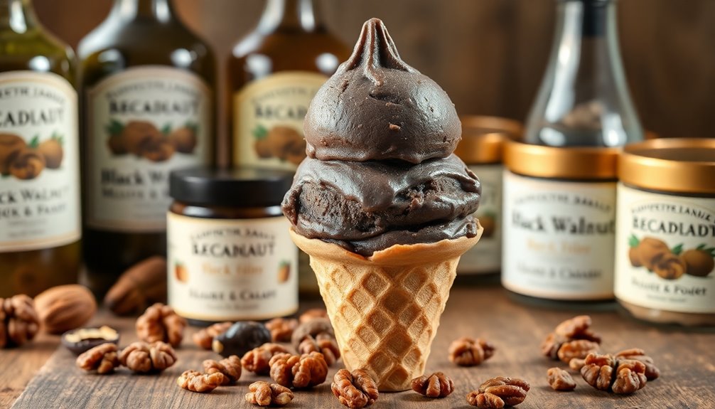 delicious black walnut ice cream