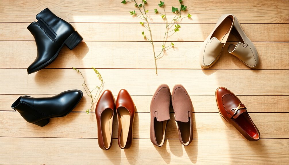 diverse footwear choices for women