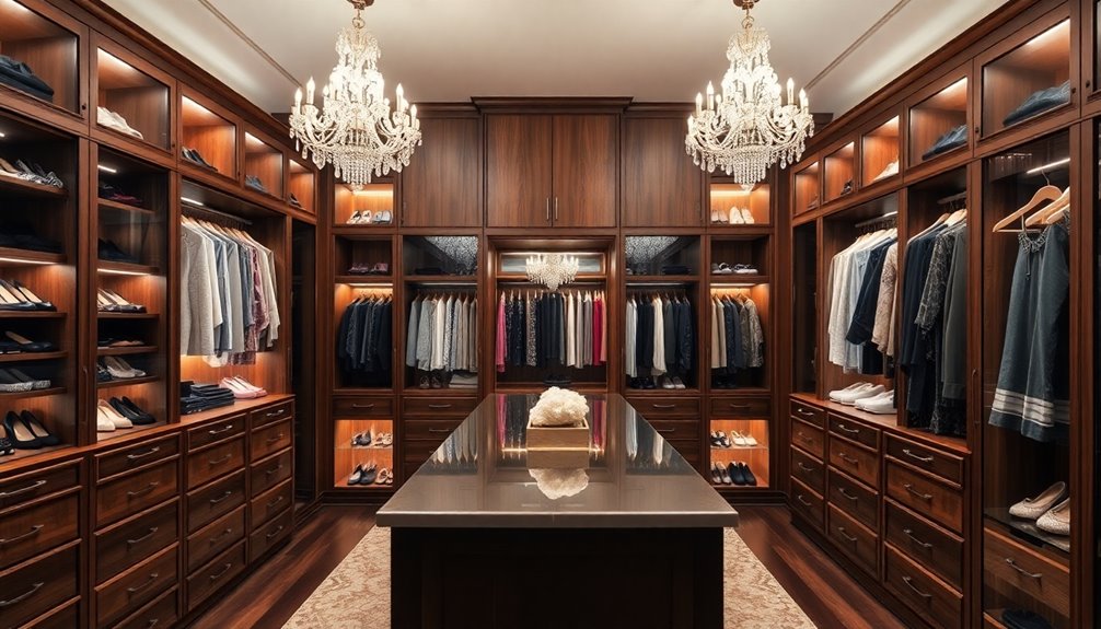 elegant and organized closets