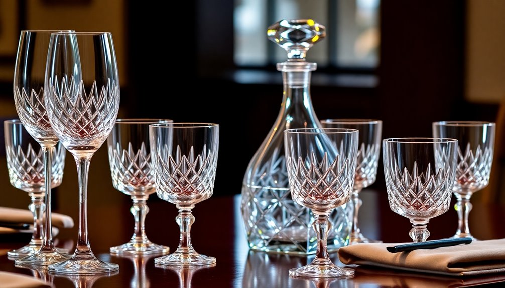 elegant crystal glassware collection