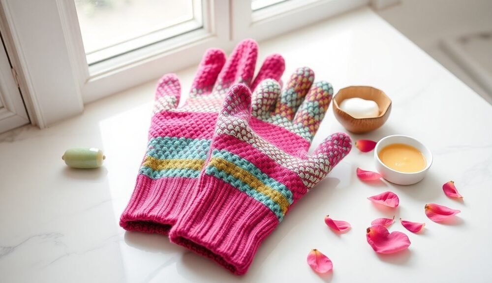 exfoliating gloves for skincare