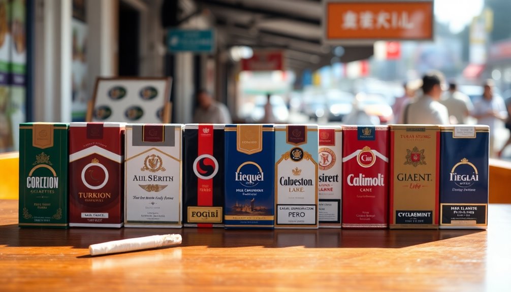 famous brands of cigarettes