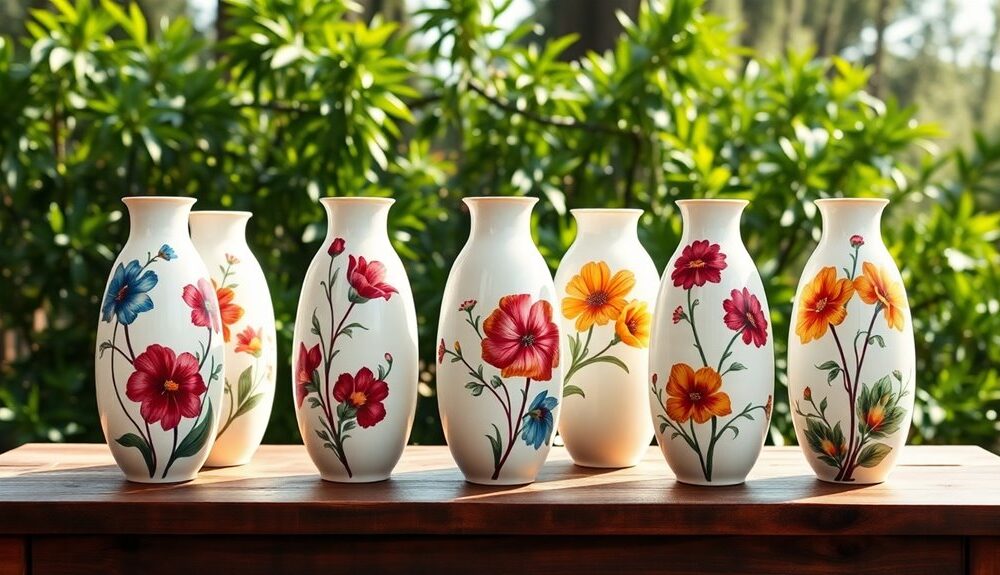 hand painted vase decor ideas