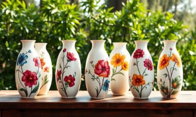 hand painted vase decor ideas