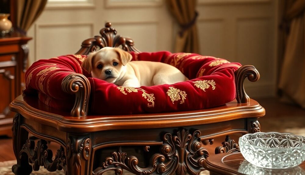 luxury pet beds selection