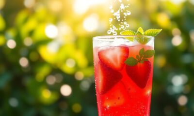 refreshing strawberry soda selections