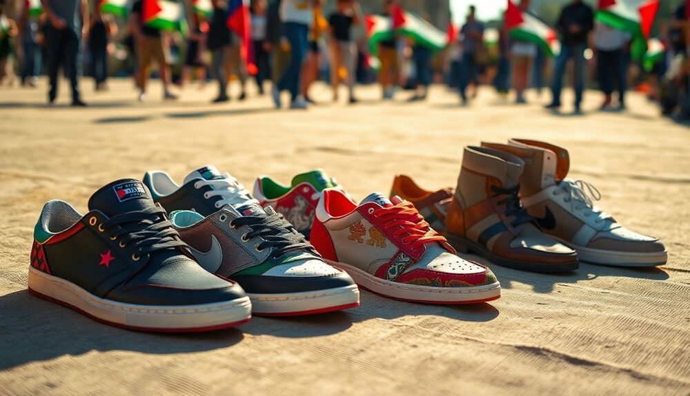 shoe brands supporting palestine efforts