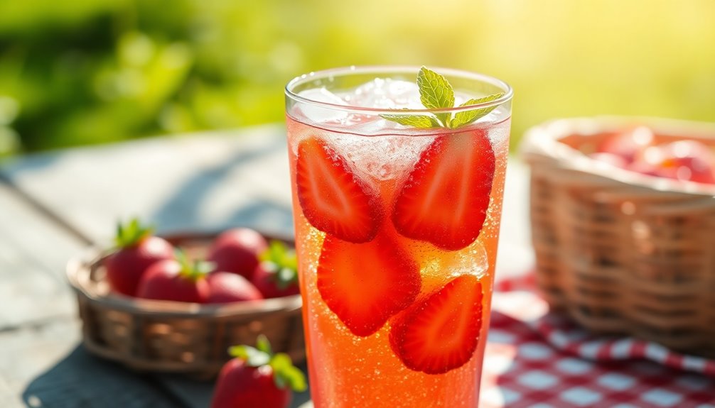 strawberry soda homemade recipe