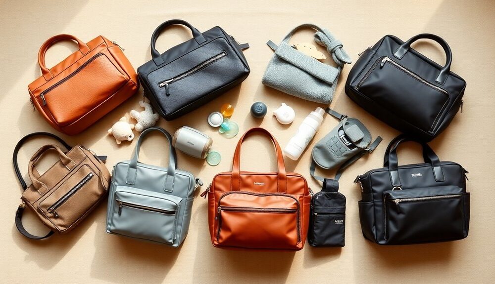 stylish functional diaper bags