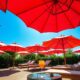 stylish summer patio umbrellas