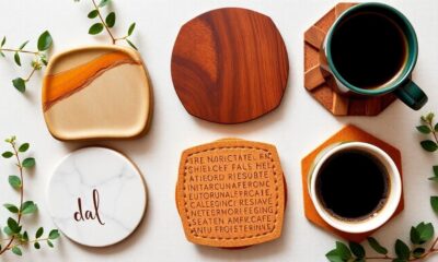 stylish surface protection coasters