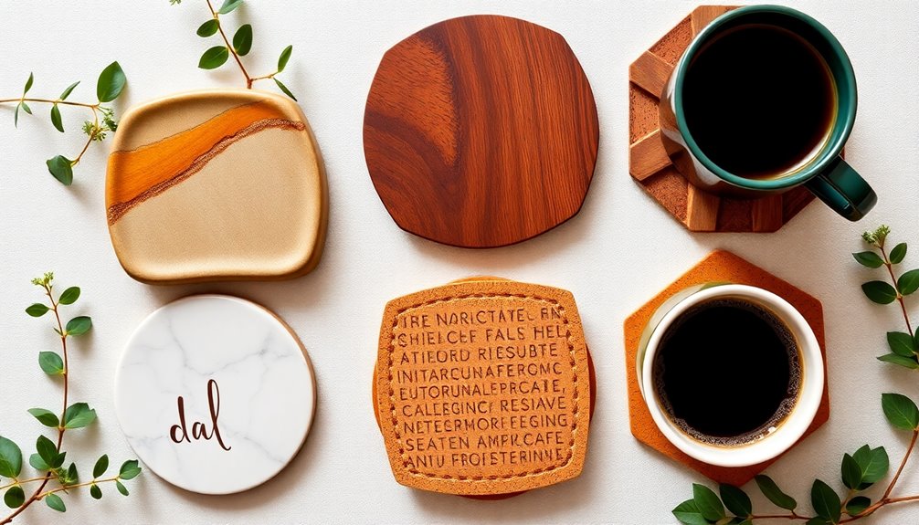 stylish surface protection coasters