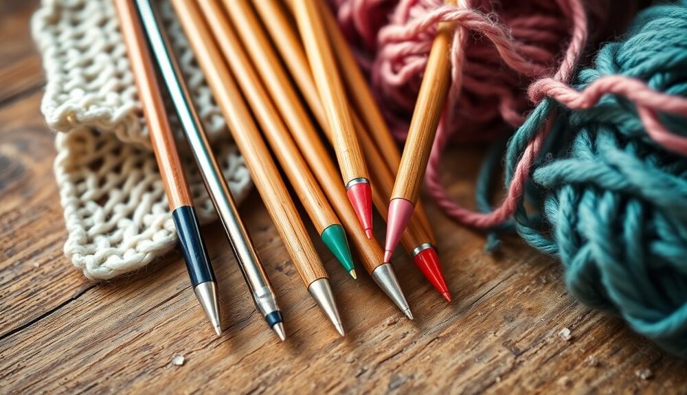 top knitting needle picks