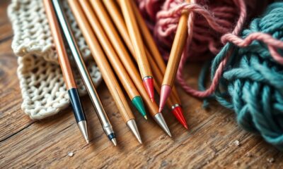 top knitting needle picks