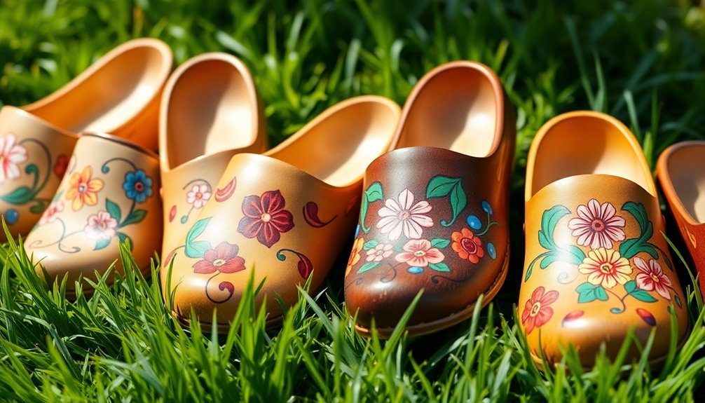 traditional wooden footwear design