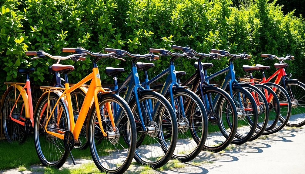 variety of bicycles offered