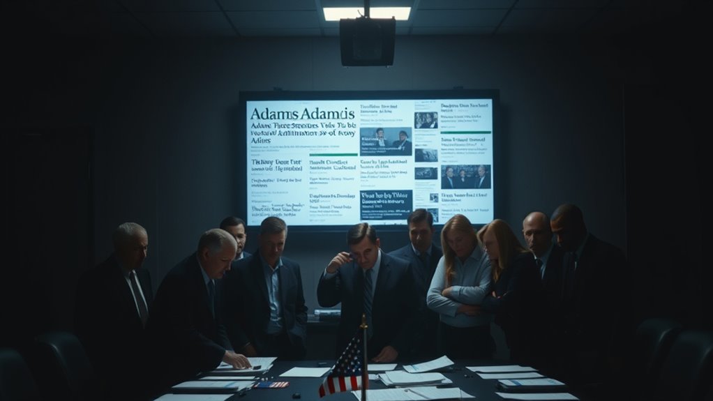 adams administration public perception