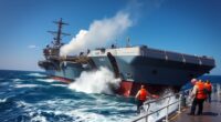 navy carrier collides vessel