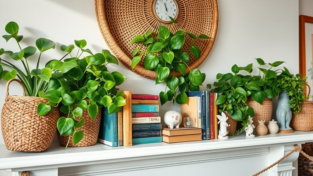add vibrant lush plant displays