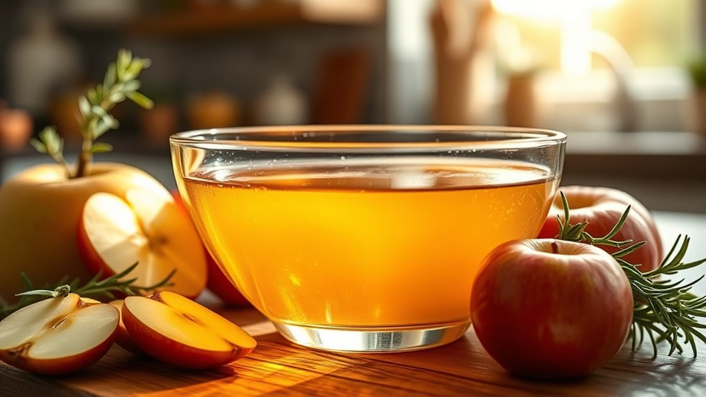 apple cider vinegar hair rinse