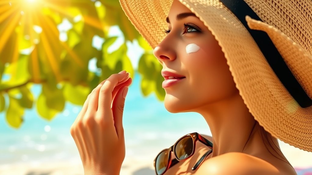apply and reapply sunscreen