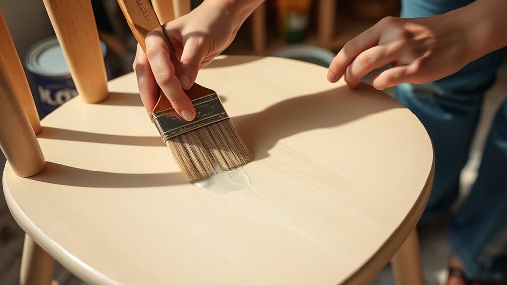 apply thin smooth coats