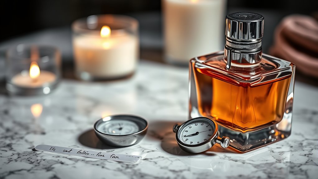 assess fragrance performance longevity