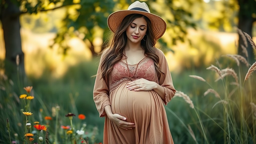bohemian maternity style