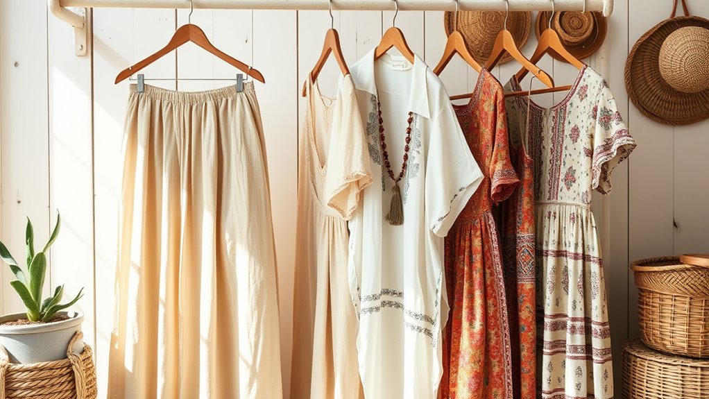 bohemian minimalism wardrobe