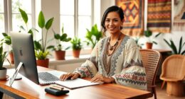 bohemian style office attire