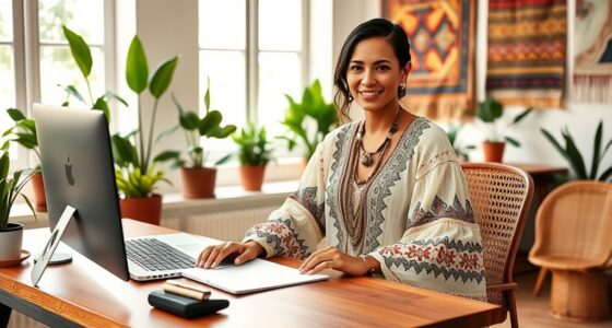 bohemian style office attire