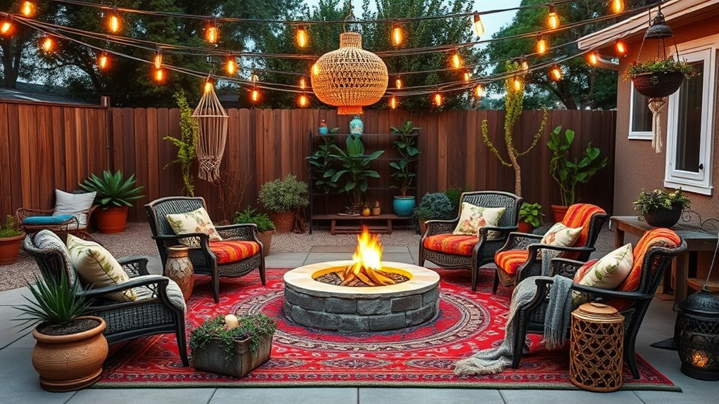 bohemian textiles and decor