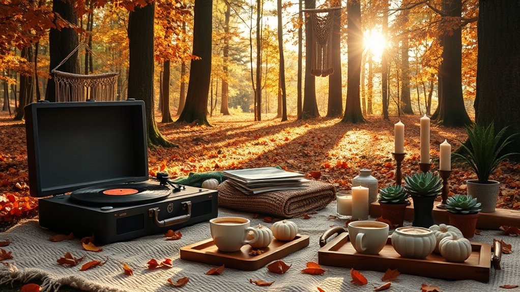 boho fall relaxing vibes