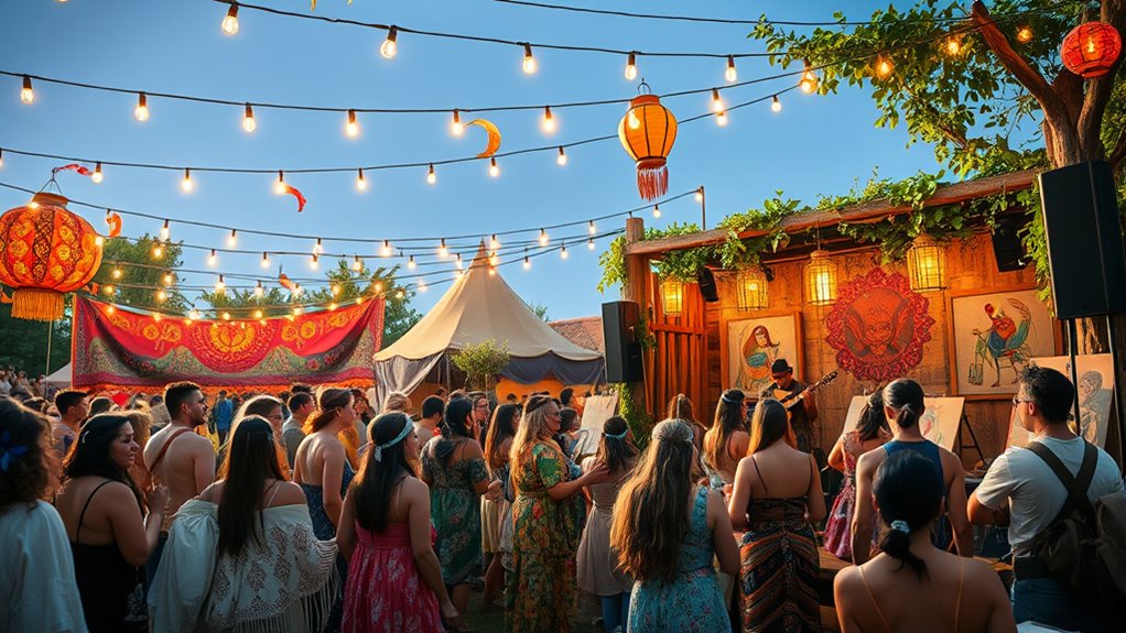 boho festival music art