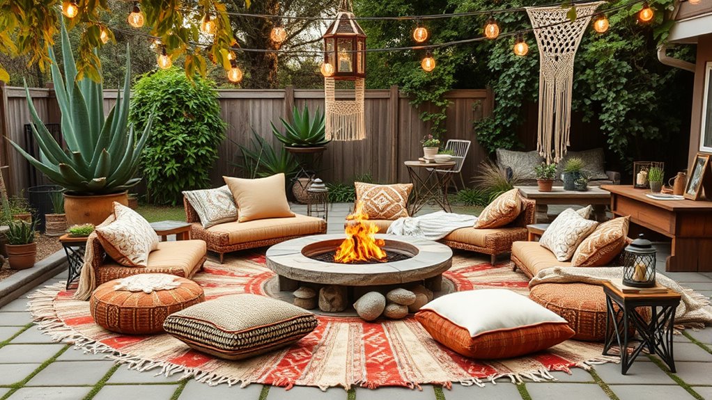 boho fire pit safety