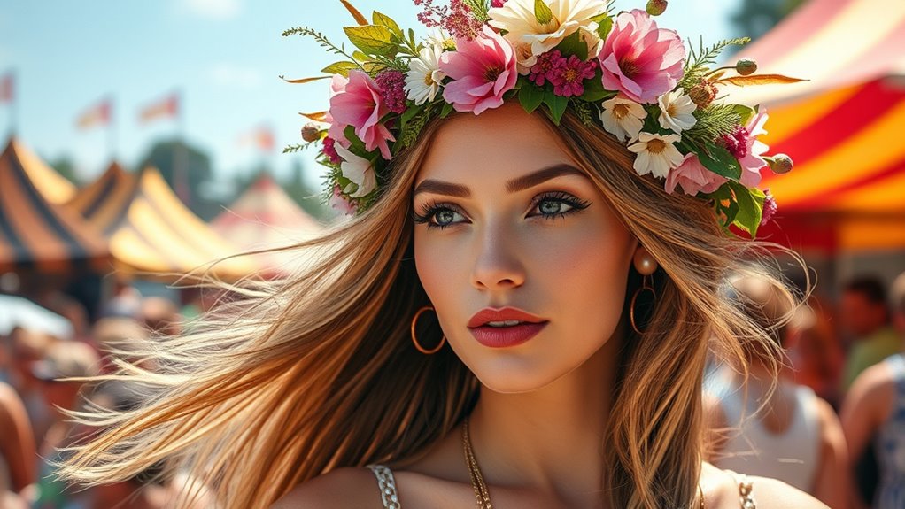 boho floral hair accessories