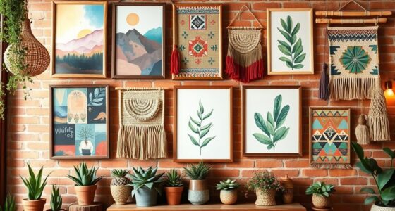 boho gallery wall inspiration