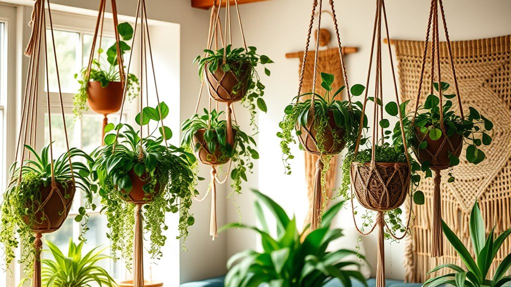 boho greenery hanging decor