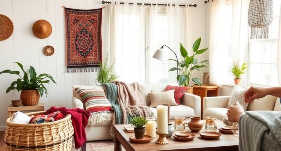 boho home decluttering tips