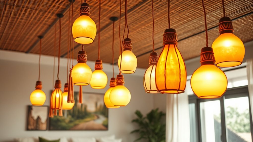 boho lighting for spaces