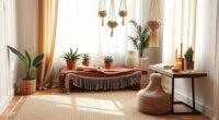 boho meditation space design