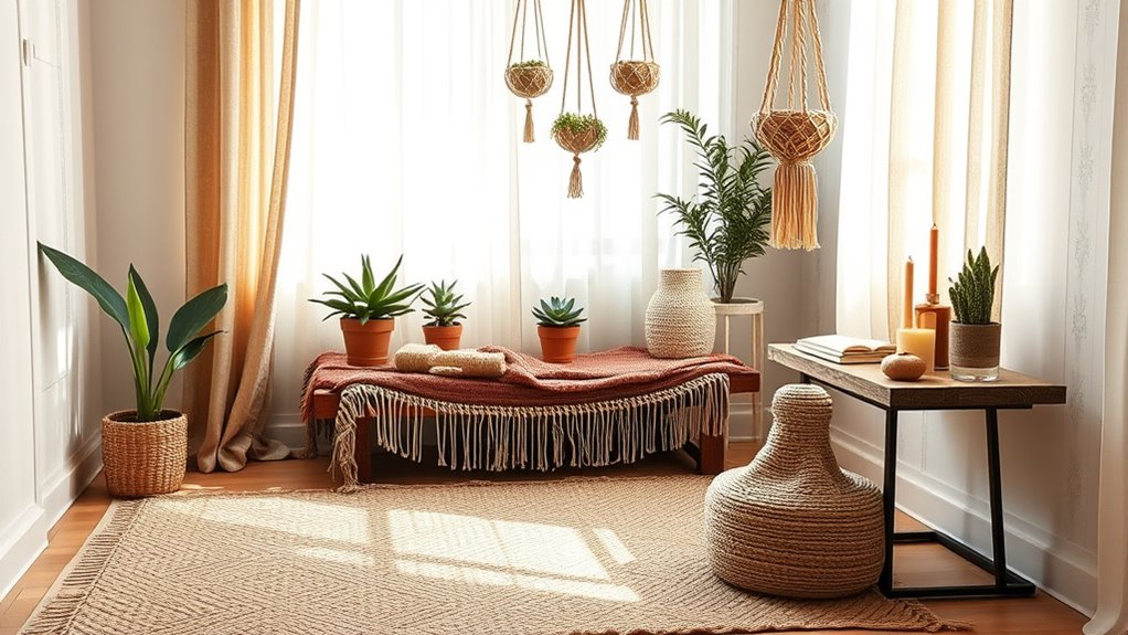 boho meditation space design