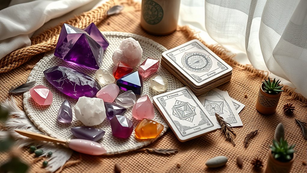 boho spirituality crystals tarot