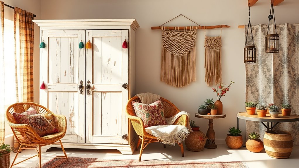 boho style in decor