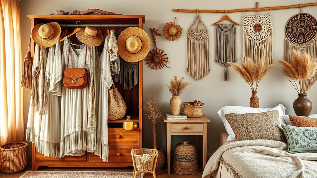 boho style wardrobe coordination